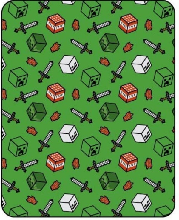 Minecraft flanel takaró