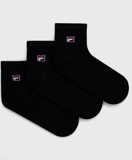 Fila 3 páras  zokni fekete 39-42