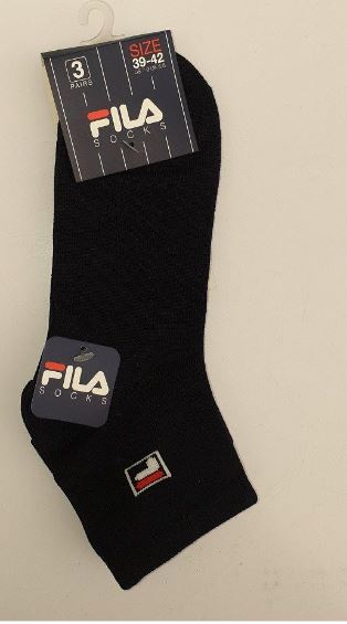 Fila 3 páras  zokni kék 39-42
